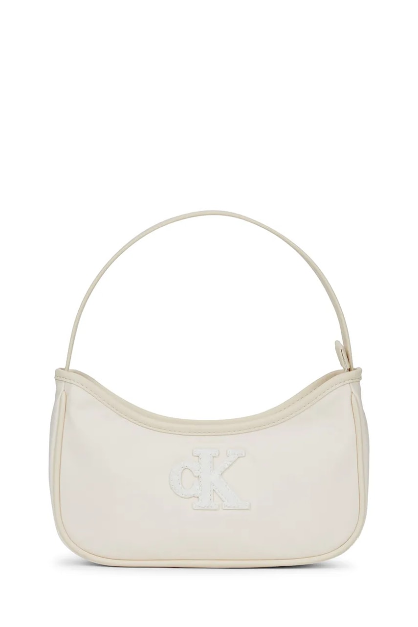 Levně Dětská bavlněná kabelka Calvin Klein Jeans béžová barva, IU0IU00684