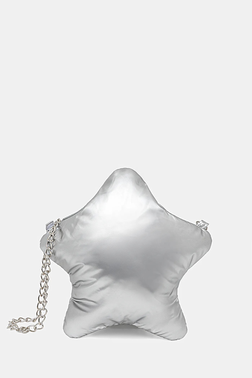 United Colors of Benetton geantă fete culoarea argintiu, 6K0ZGY00V