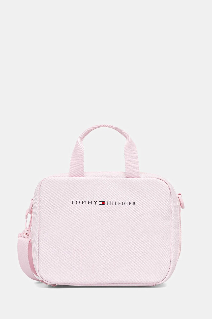 Levně Taška na oběd Tommy Hilfiger růžová barva, AU0AU01996