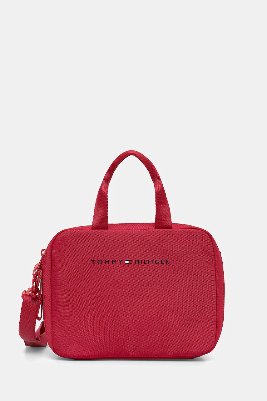 Levně Taška na oběd Tommy Hilfiger růžová barva, AU0AU01996