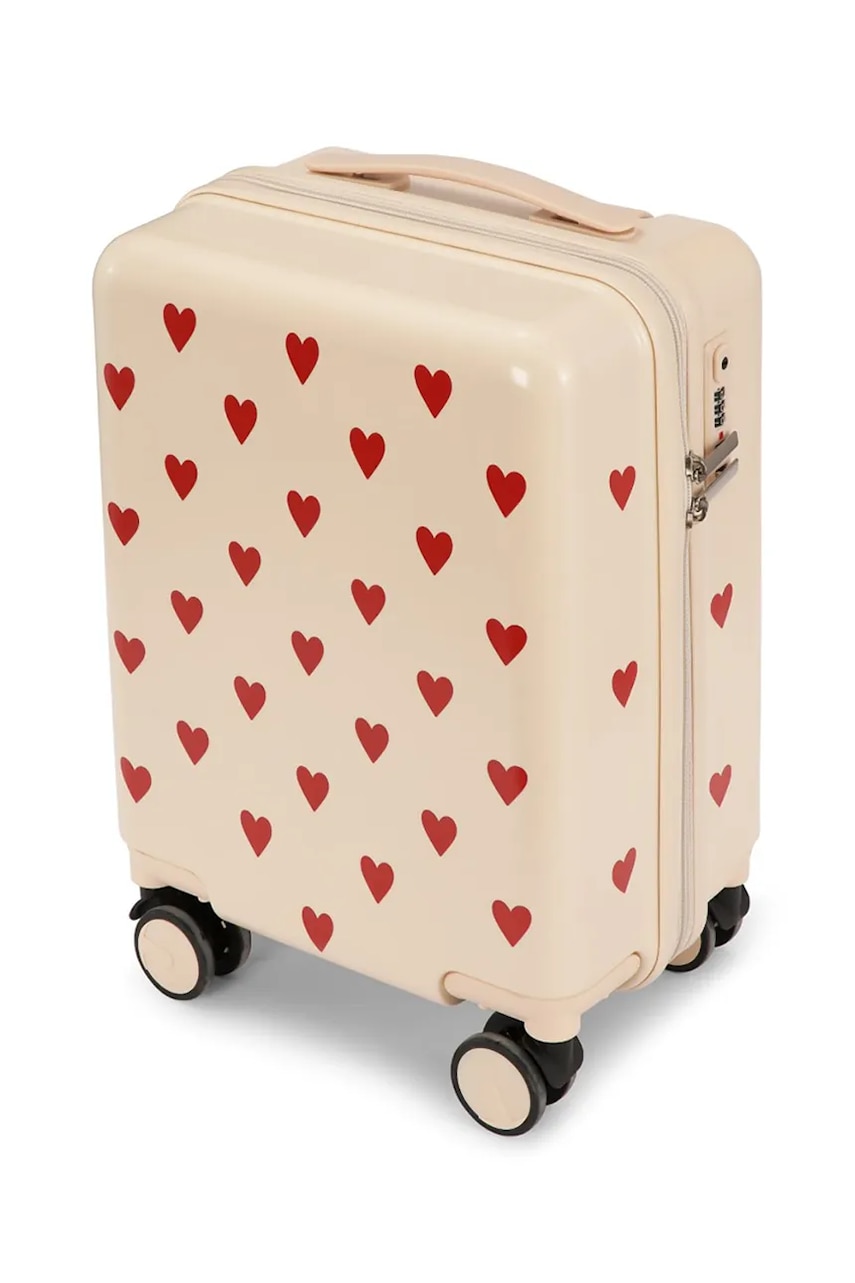 Konges Sløjd valiză TRAVEL SUITCASE culoarea bej, KS103028
