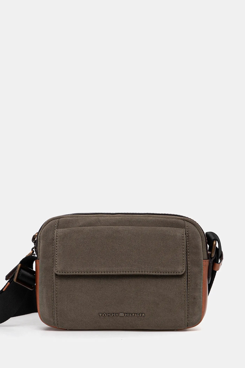 Levně Taštička Tommy Hilfiger zelená barva, AM0AM13504