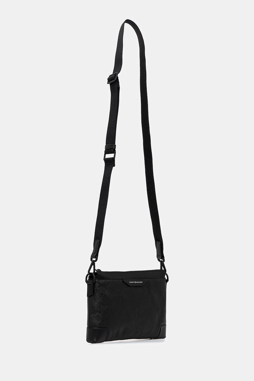 Кожаная сумка Tommy Hilfiger цвет чёрный AM0AM13547 Кожаная сумка Tommy Hilfiger цвет чёрный AM0AM13547