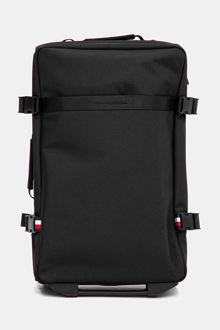 Levně Kufr Tommy Hilfiger černá barva, AM0AM13474