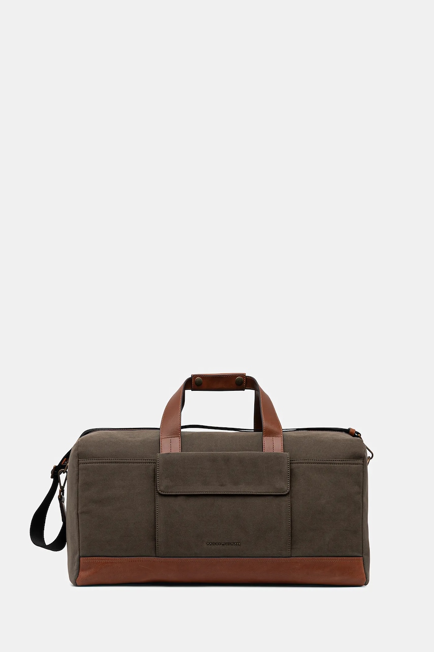 Levně Taška Tommy Hilfiger zelená barva, AM0AM13503