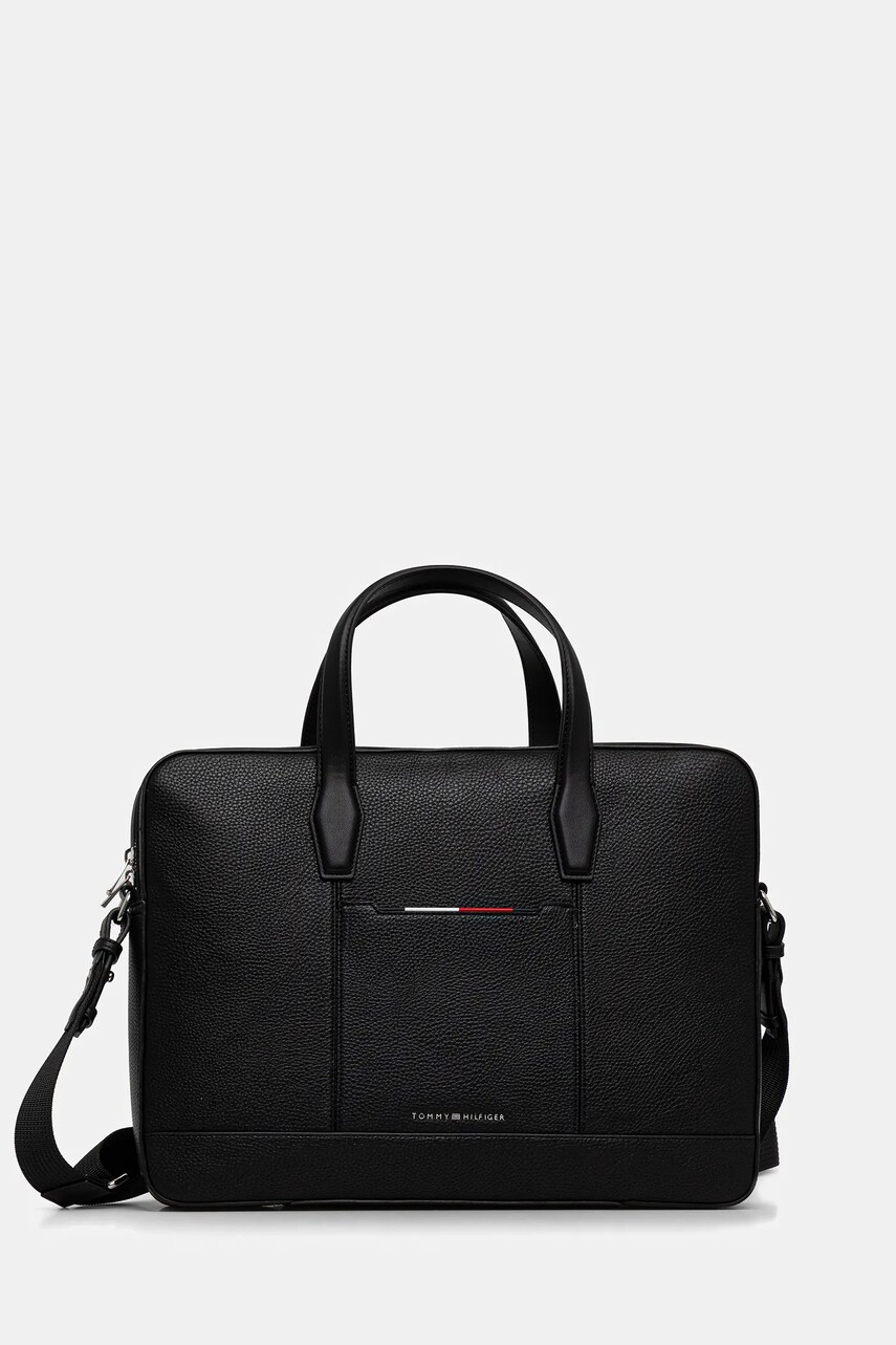 Levně Taška Tommy Hilfiger černá barva, AM0AM13484