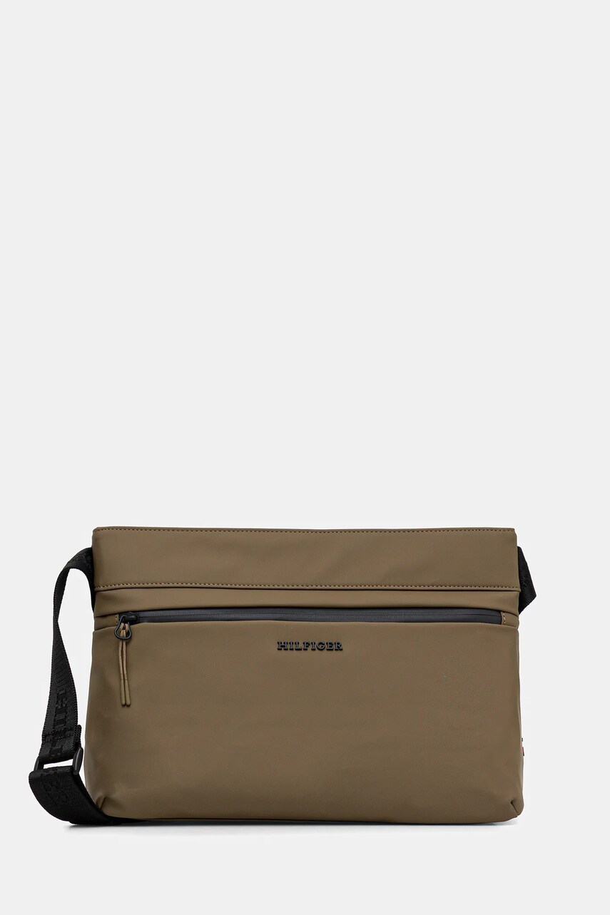 Levně Taštička Tommy Hilfiger zelená barva, AM0AM13545