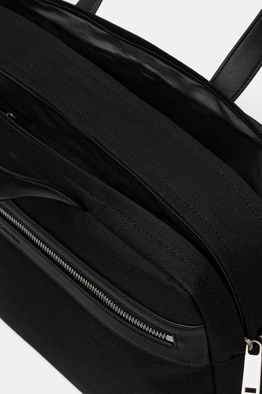 Τσάντα φορητού υπολογιστή Calvin Klein χρώμα: μαύρο, LV04D3032G φωτογραφία