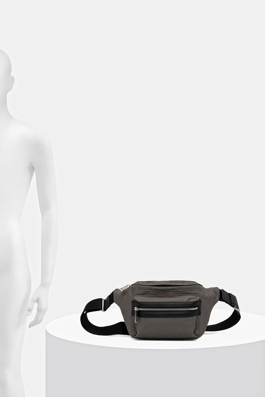 Τσάντα φάκελος Calvin Klein χρώμα: γκρι, LV04D3073G φωτογραφία