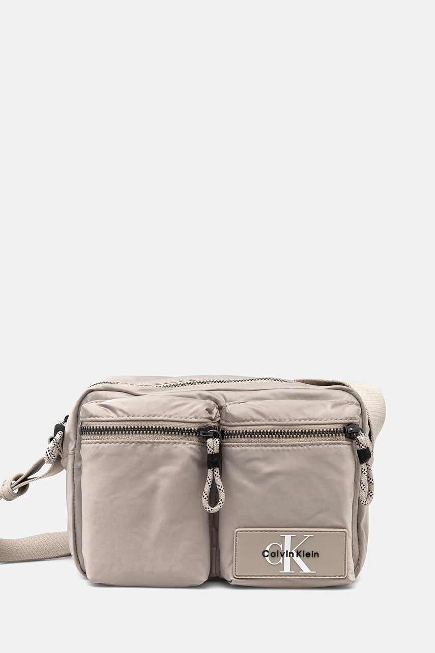 Levně Taštička Calvin Klein béžová barva, LV04G3178G