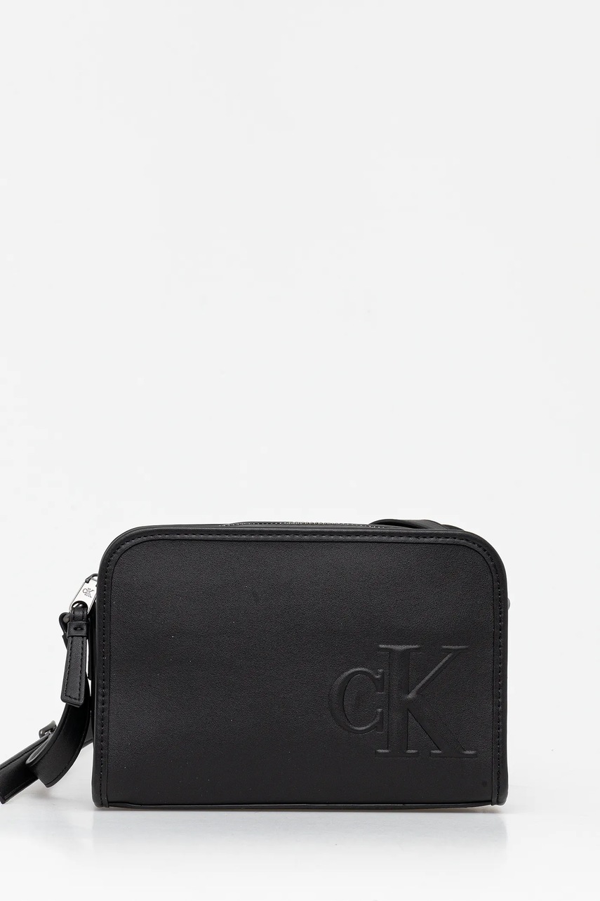 Levně Taštička Calvin Klein černá barva, LV04G3159G