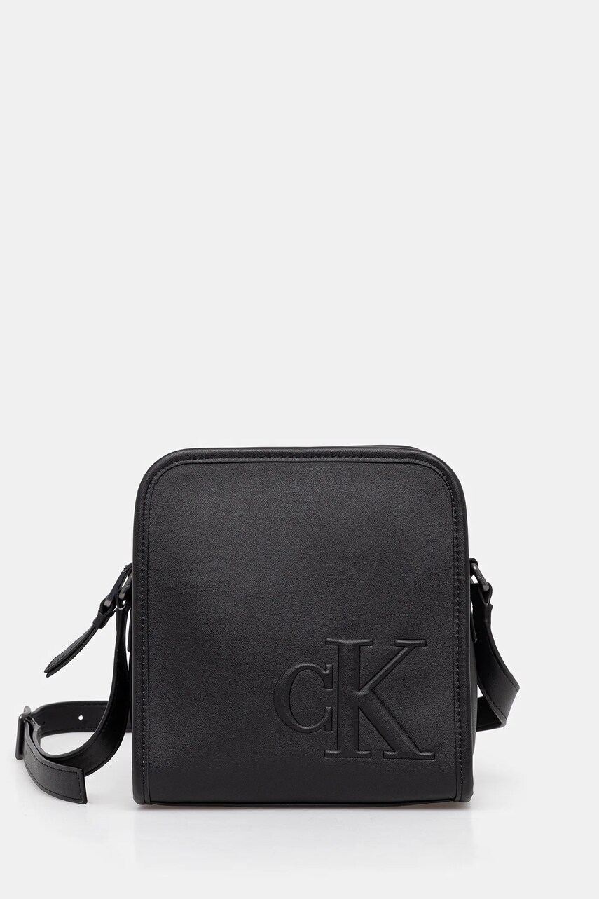 Levně Taštička Calvin Klein černá barva, LV04G3157G