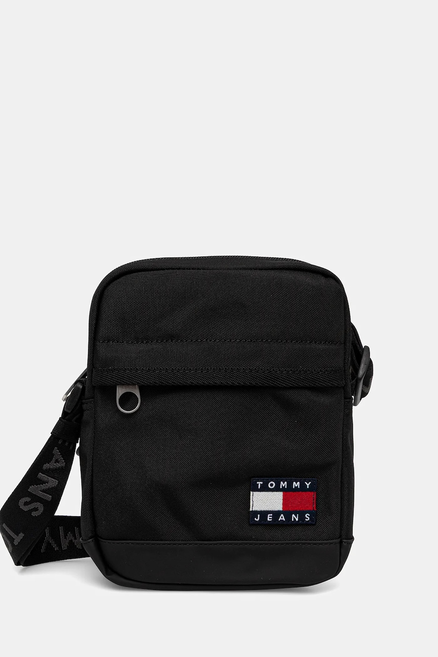 Tommy Jeans borsetă culoarea negru, AM0AM13389