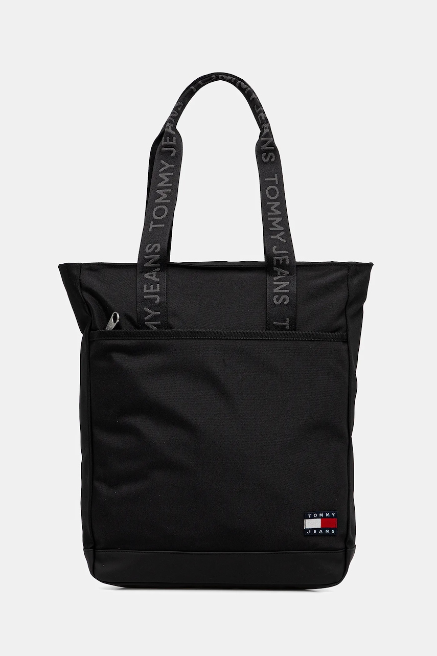 Tommy Jeans geantă culoarea negru, AM0AM13393