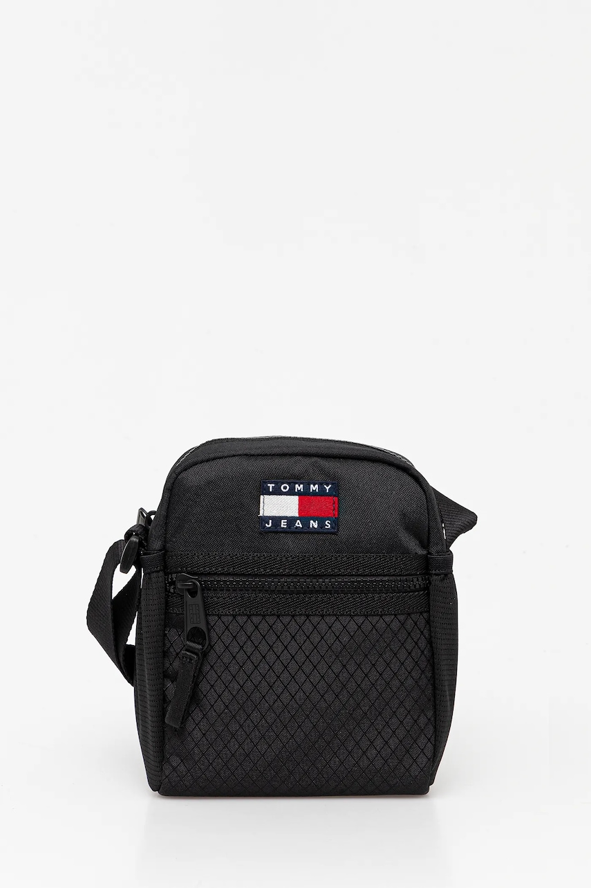 Tommy Jeans borsetă culoarea negru, AM0AM13397