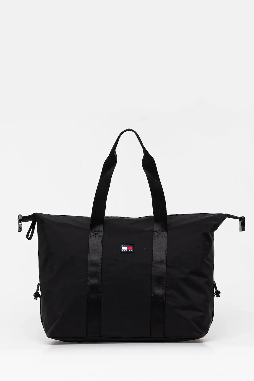 Tommy Jeans geantă culoarea negru, AM0AM13399