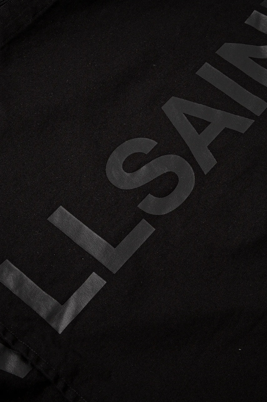Βαμβακερή τσάντα AllSaints LARGE χρώμα: μαύρο, M170XC φωτογραφία