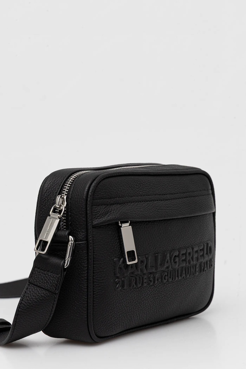 Кожаная сумка Karl Lagerfeld цвет чёрный A3M30176