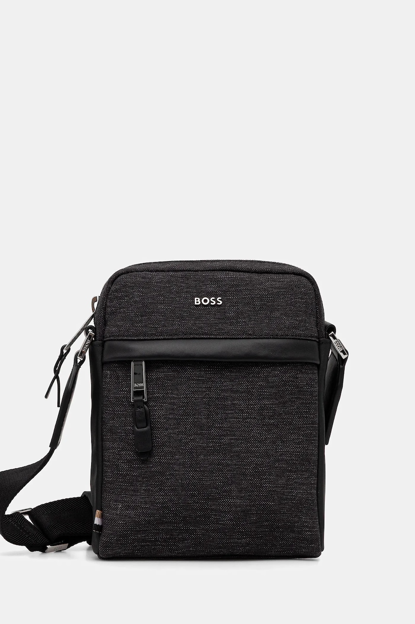 BOSS borsetă culoarea gri, 50548022