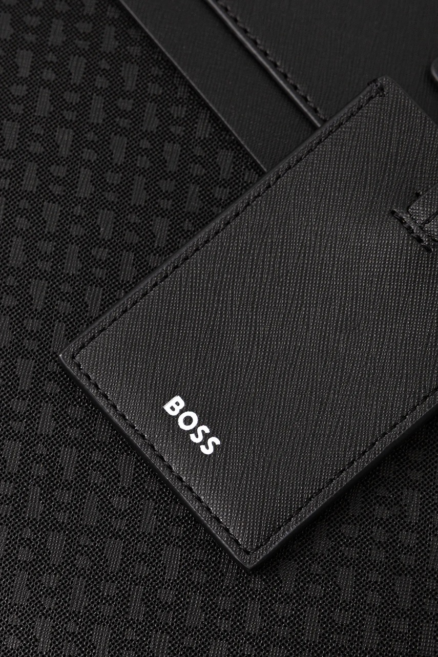 Δερμάτινη τσάντα φορητού υπολογιστή BOSS χρώμα: μαύρο, 50548188 φωτογραφία