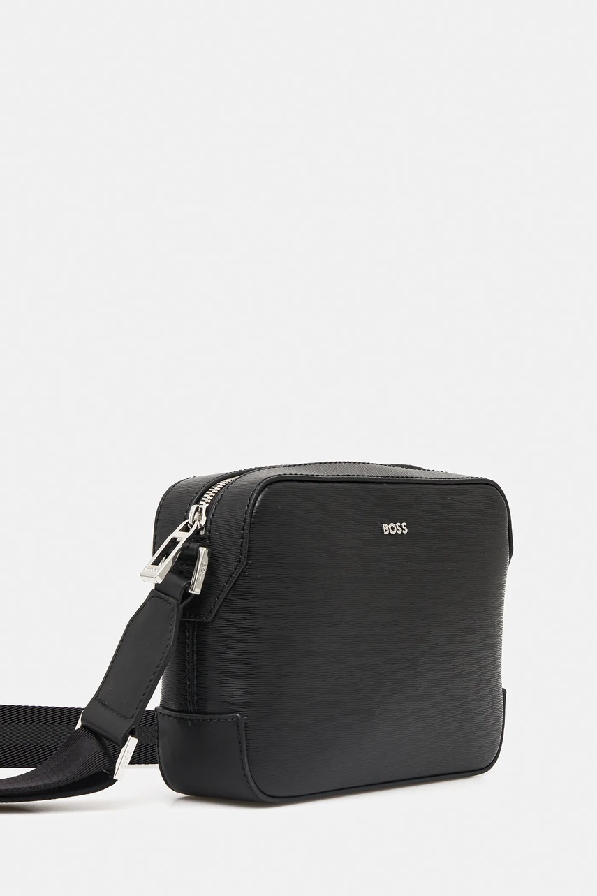 Кожаная сумка BOSS цвет чёрный 50548274