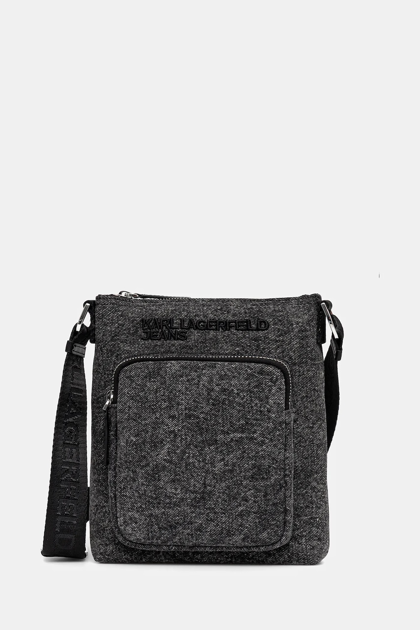 Karl Lagerfeld Jeans borsetă culoarea negru, A3M30254
