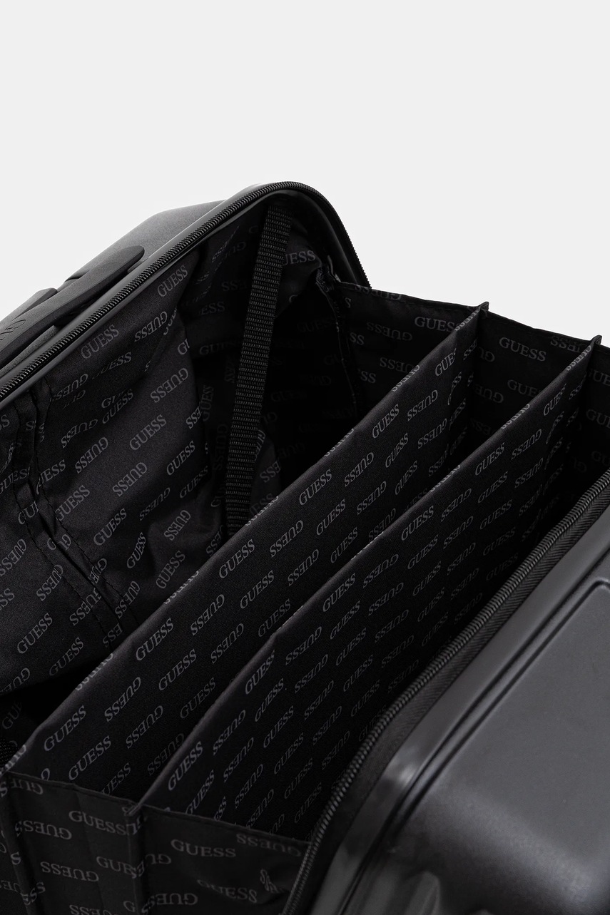 Βαλίτσα Guess OLBIA χρώμα: μαύρο, TMOLPC P5243 φωτογραφία