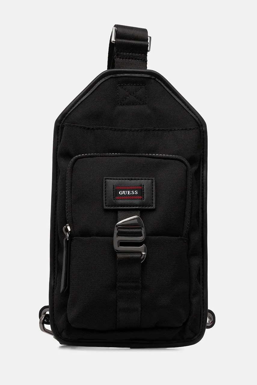 Levně Taštička Guess AREZZO černá barva, HMARHN P5326