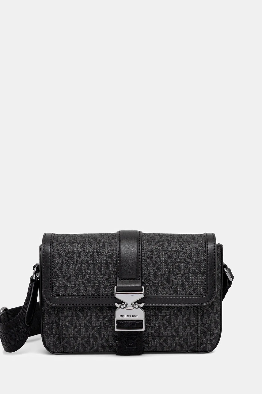 Michael Kors borsetă de piele HUDSON culoarea negru, 33T5LHDM2B