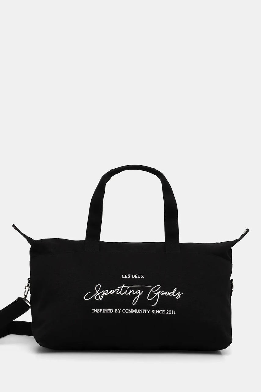 Les Deux geantă de bumbac culoarea negru, 1000193