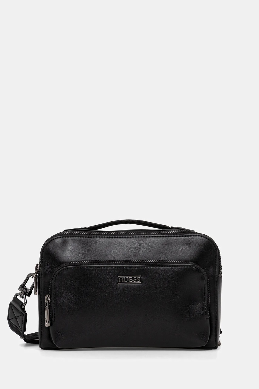 Taštička Guess BOSTON černá barva, HMBOCA P5439