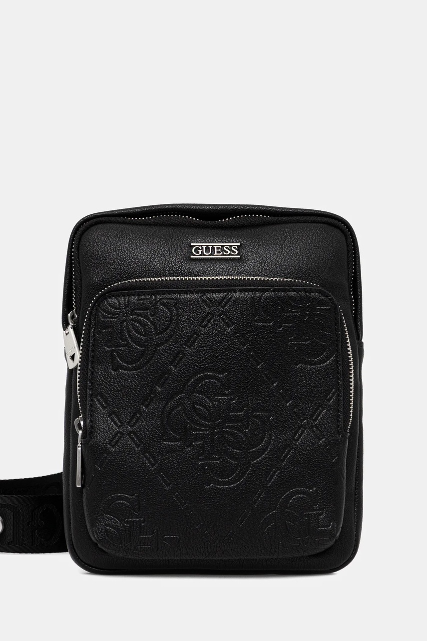 

Чанта през рамо Guess BOSTON в черно HMBOMG P5423, Черен