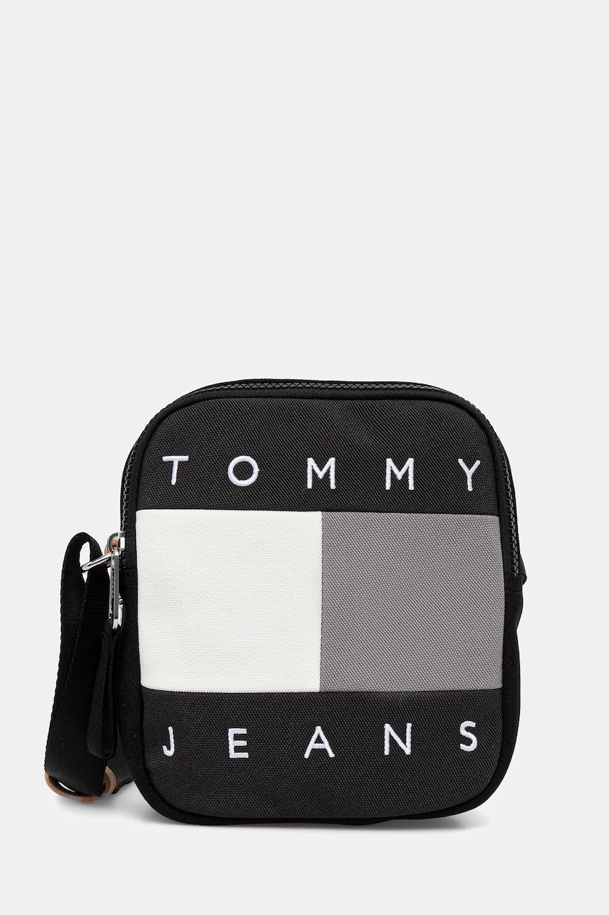 Tommy Jeans borsetă culoarea negru, AM0AM13716
