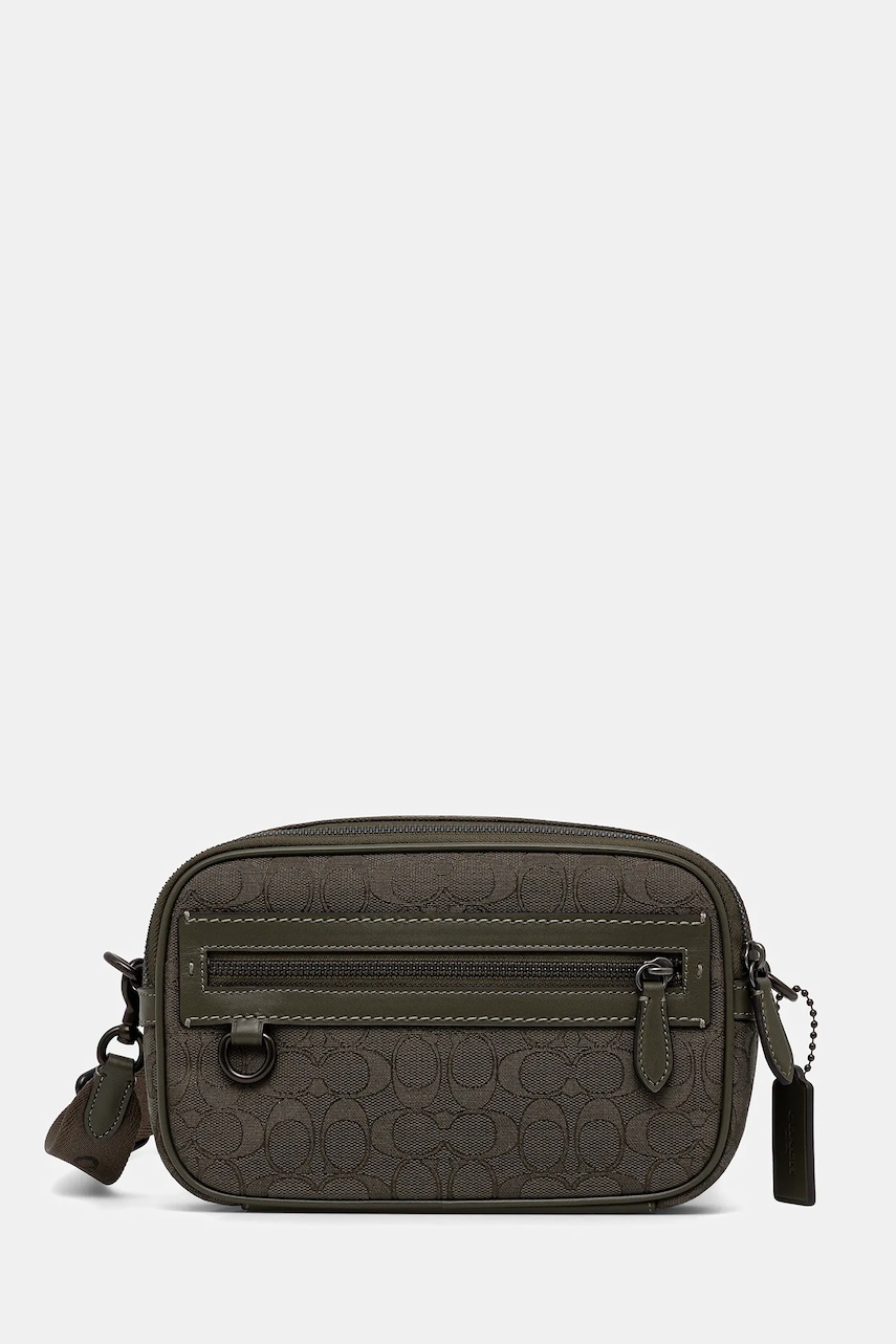 Coach borseta Theo culoarea verde, CBF21