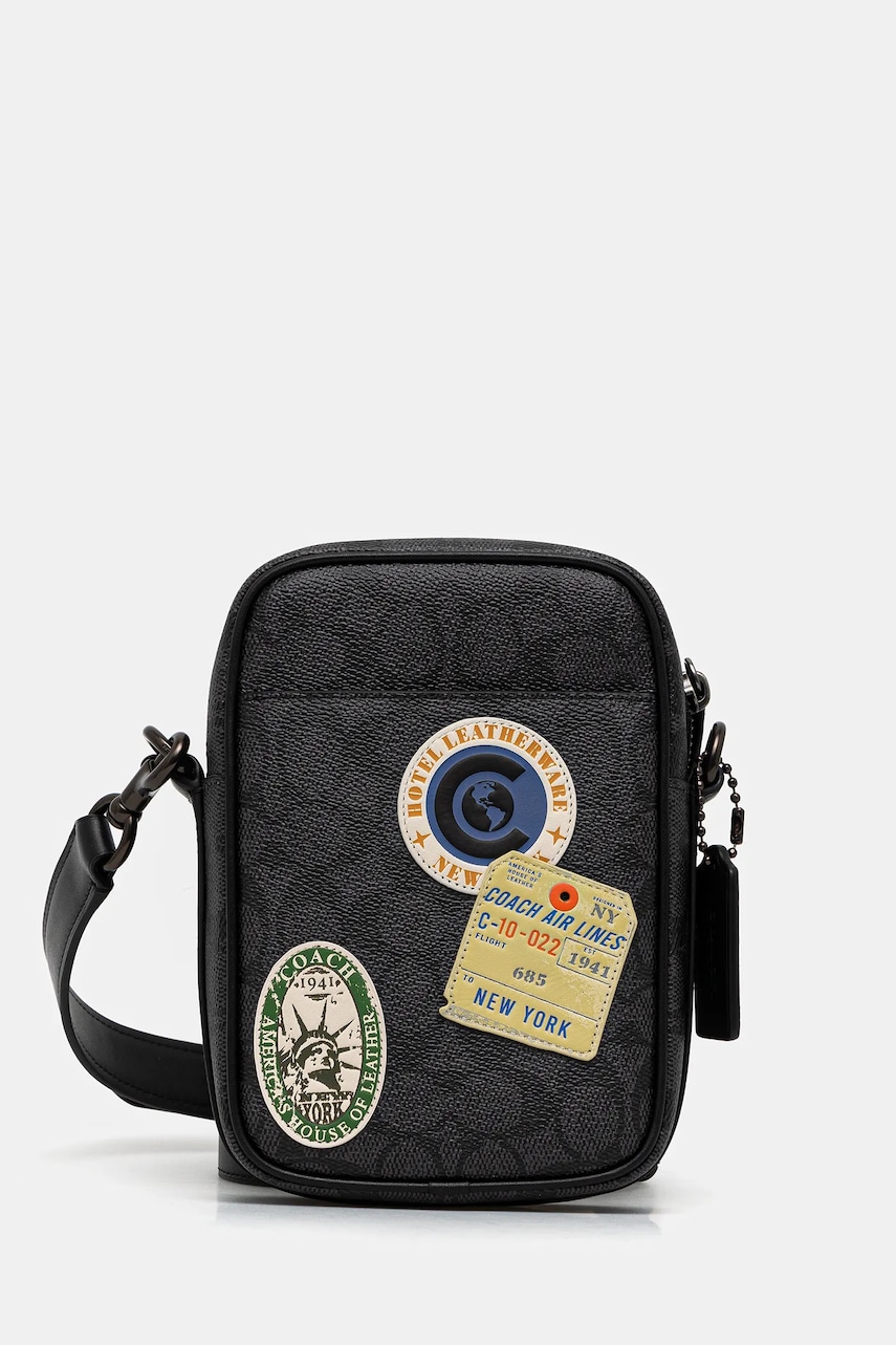 Coach borseta Hitch culoarea gri, CBF95