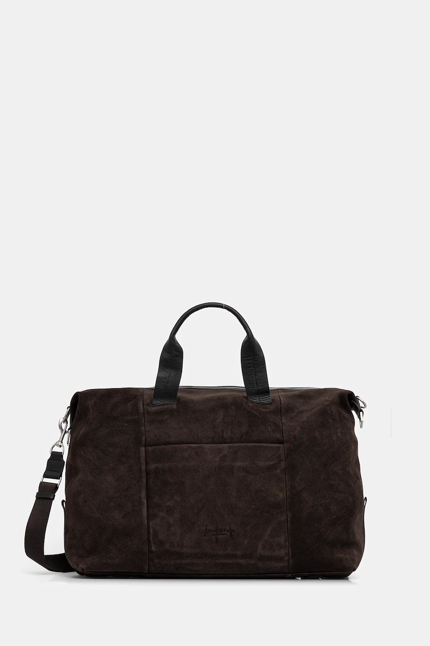 Marc O'Polo geanta de piele culoarea maro, 50921853601305