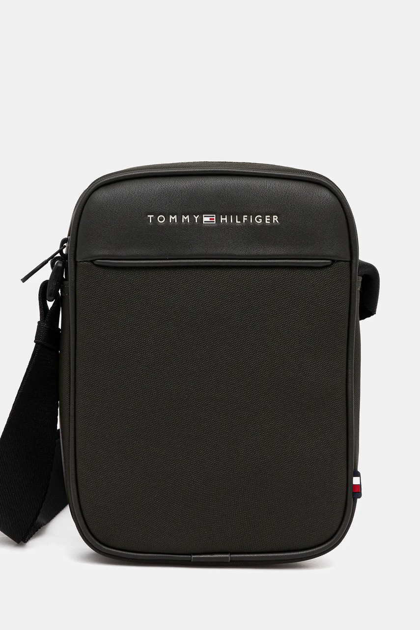 Levně Taštička Tommy Hilfiger zelená barva, AM0AM13624