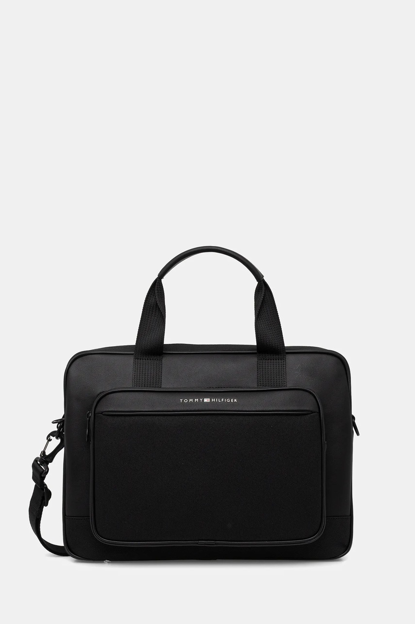 Levně Obal na notebook Tommy Hilfiger černá barva, AM0AM13626