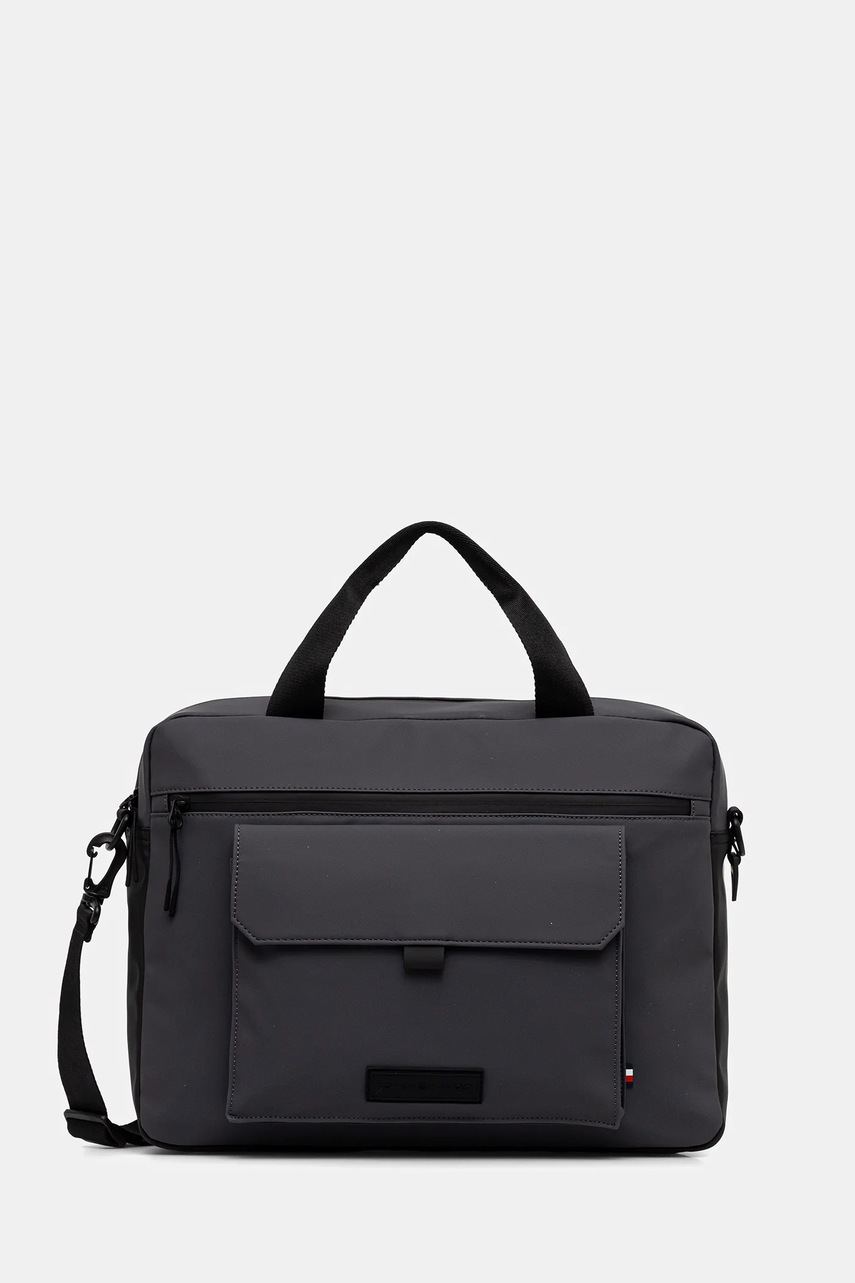 Levně Taška Tommy Hilfiger šedá barva, AM0AM13646
