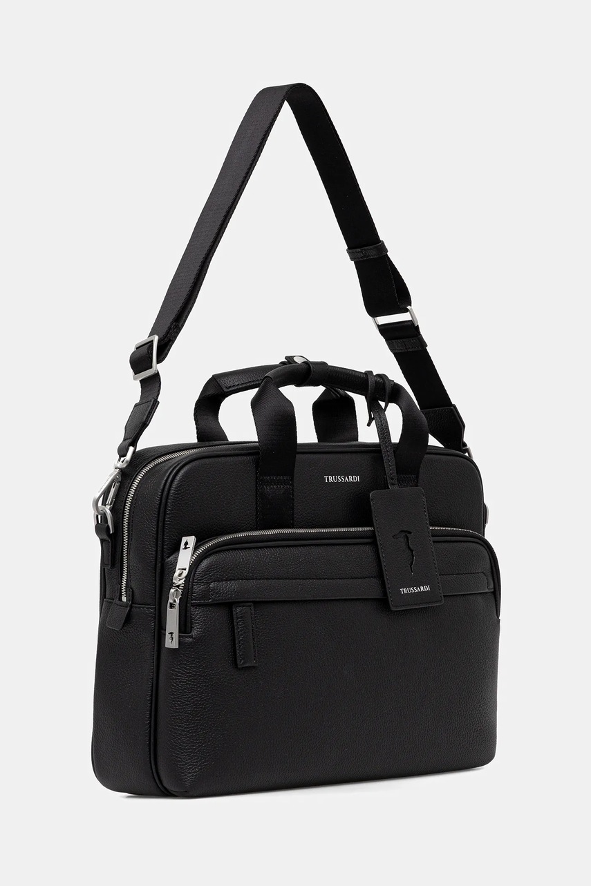 Кожаная сумка Trussardi цвет чёрный Z587E005964N