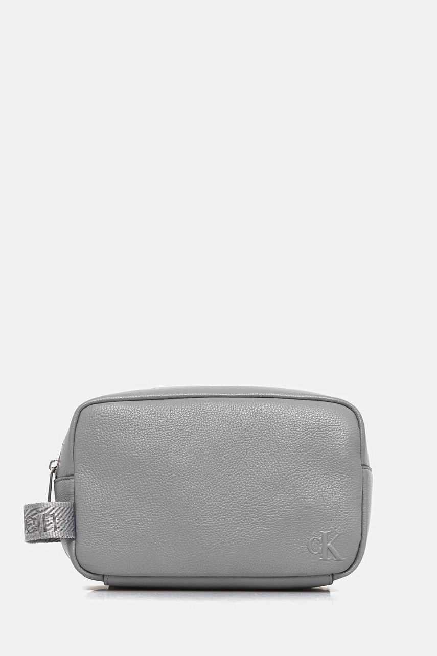 Levně Kosmetická taška Calvin Klein šedá barva, LV04D1090G