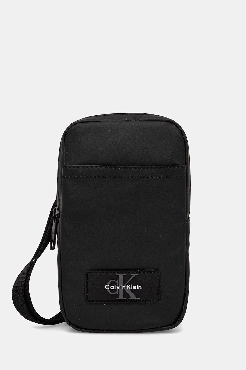 Levně Taštička Calvin Klein černá barva, LV04D1136G