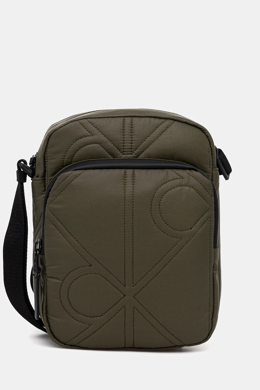 Levně Taštička Calvin Klein zelená barva, LV04D3164G