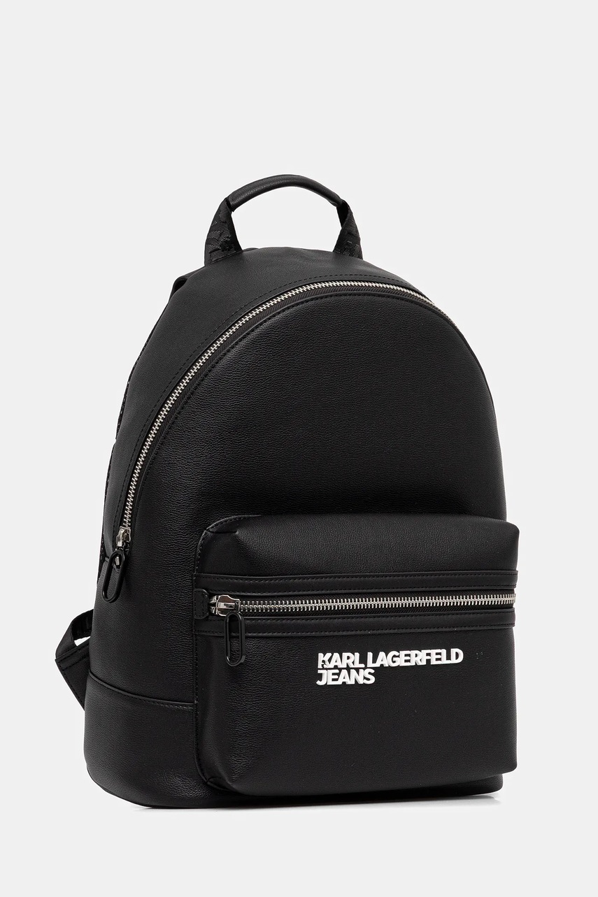 Рюкзак Karl Lagerfeld Jeans цвет чёрный большой с аппликацией A4M30314
