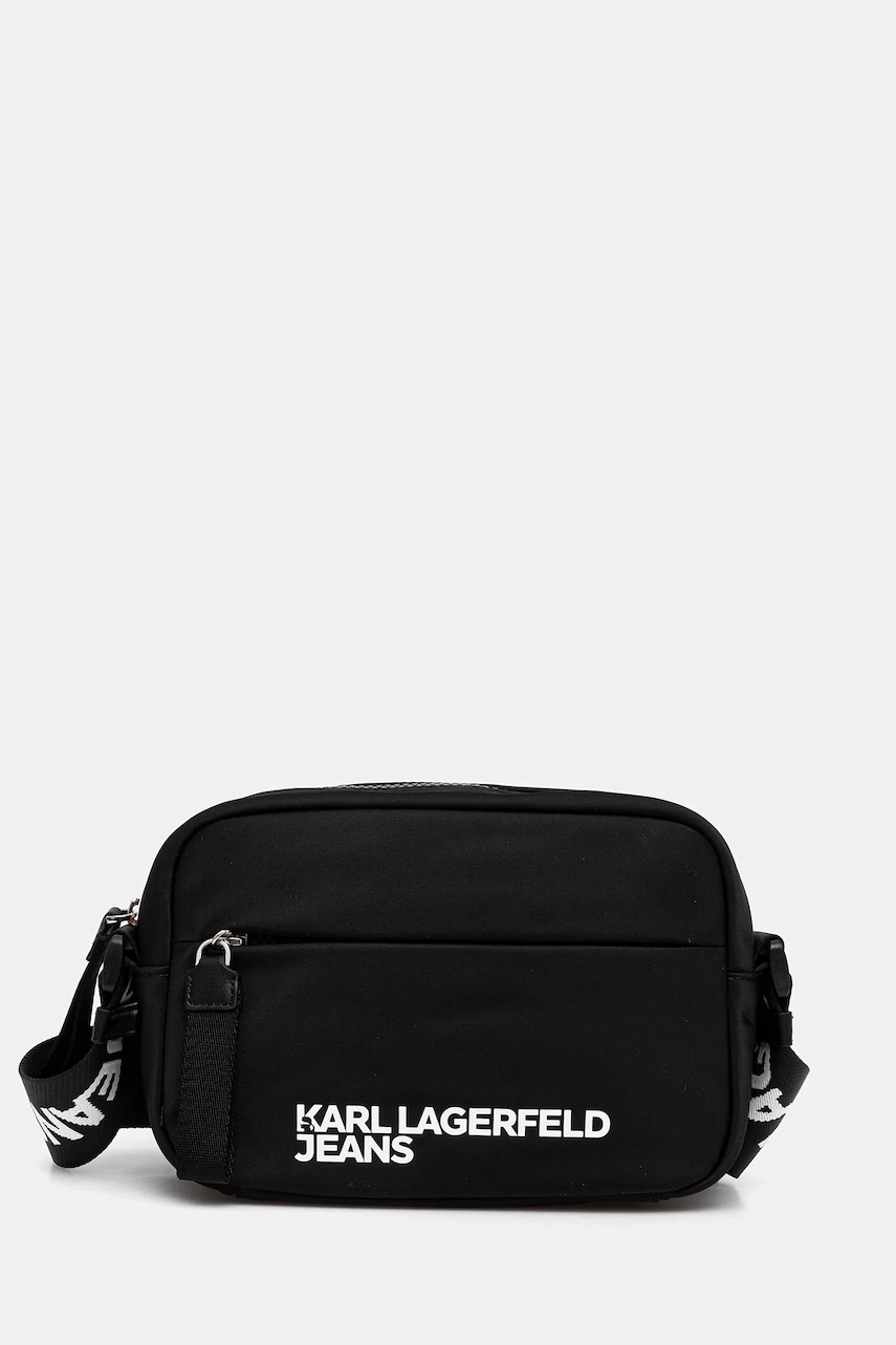 Karl Lagerfeld Jeans borsetă culoarea negru, A3M30352