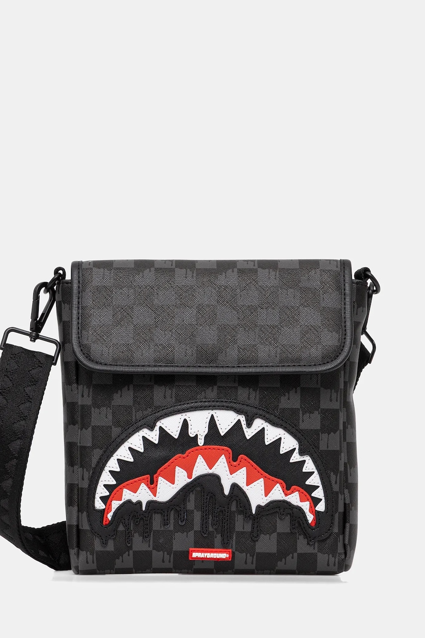 Sprayground borsetă culoarea gri, 910B7962NSZ