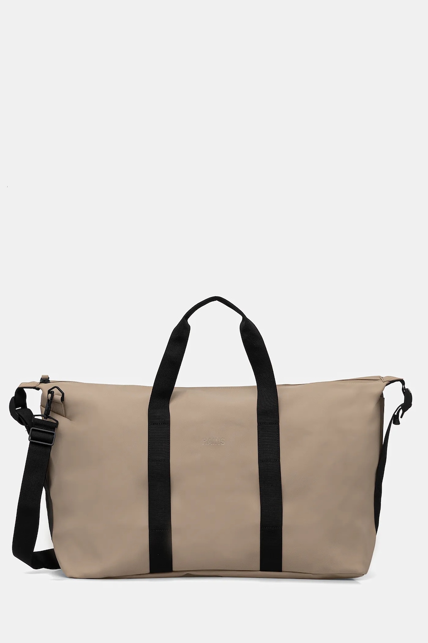 Rains geantă 14200 Hilo Weekend Bag culoarea bej, 14200