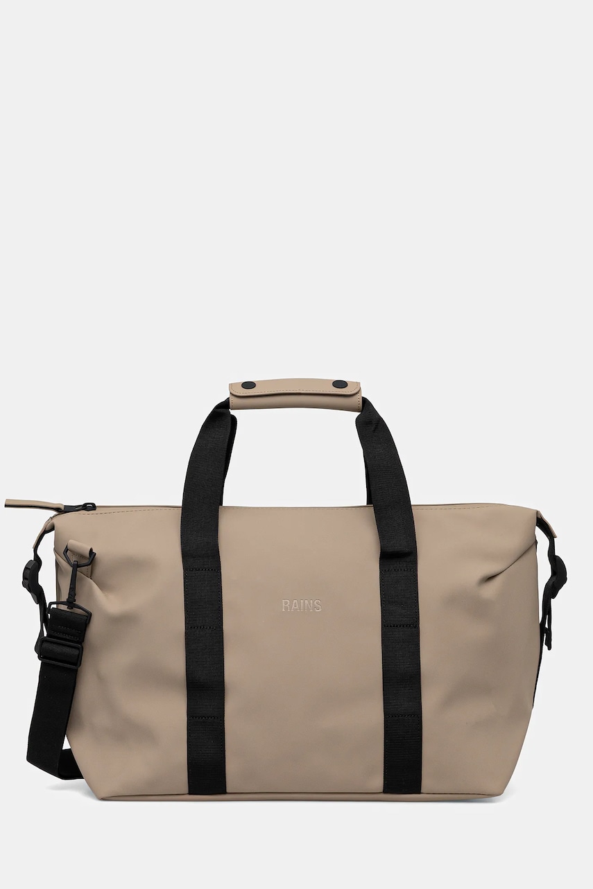 Rains geantă 14220 Hilo Weekend Bag Small culoarea bej, 14220