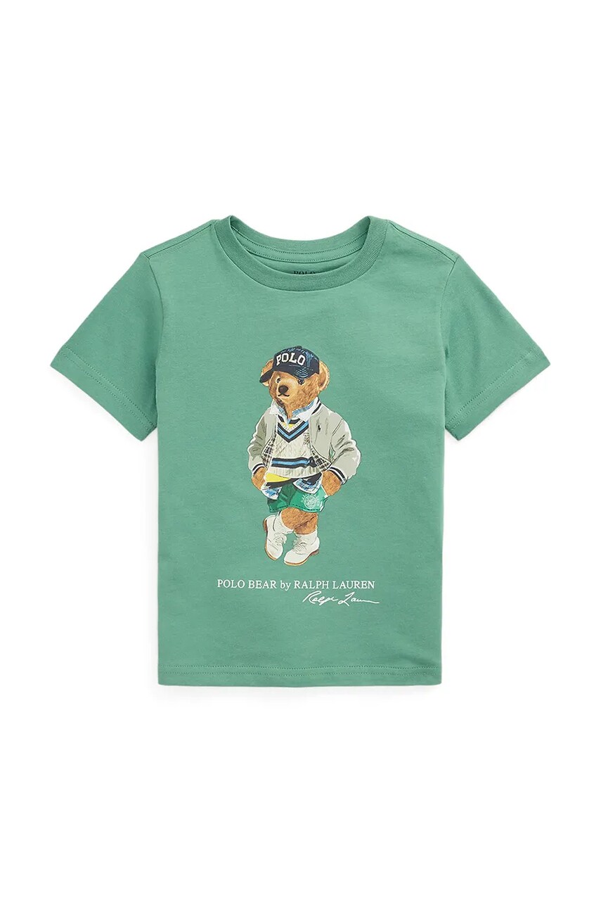 Levně Tričko Polo Ralph Lauren zelená barva, 322973121001