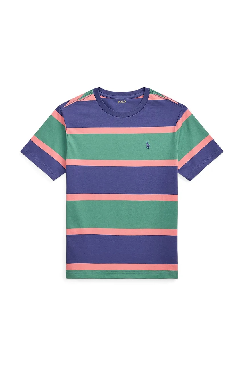Levně Bavlněné tričko Polo Ralph Lauren zelená barva, 323971157001